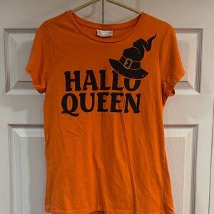Bobbie Brooks Vibrant Orange Halloween Tee
